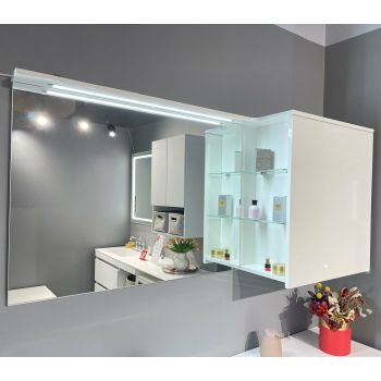 Зеркальный шкаф Fancy Marble Vivara 125х68 см. белая