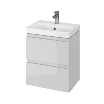 СЕТ мебельный B03 Cersanit Moduo SLIM 50 серый (тумба + умывальник)