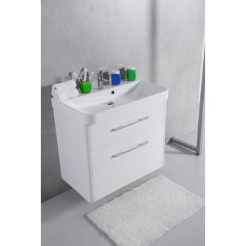 Тумба с раковиной Fancy Marble Devon 800 мм. белая