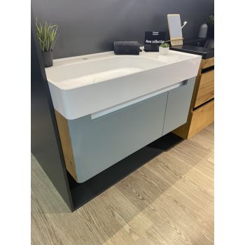 Тумба с раковиной Fancy Marble Edge 950 мм. белая