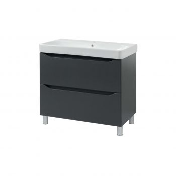 Тумба з умивальником Air-line Smile Square SM-75 НС+500.249.01.1 Grey matt