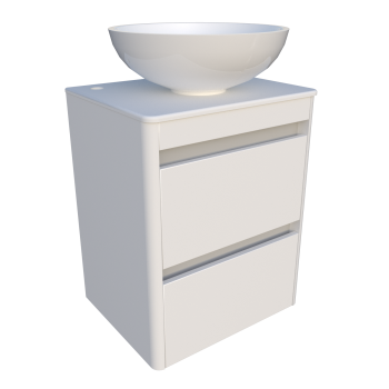 Тумба с раковиной Fancy Marble Fiji 500 мм. белая