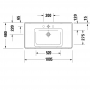 Тумба + раковина Duravit D-Neo DE012004949 100 см. матовий графіт
