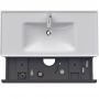 Тумба + раковина Duravit D-Neo DE012004949 100 см. матовий графіт