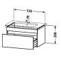 Duravit 2320100000+DS638202222+0050760000 Комплект меблів Durastyle- 100 см.