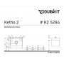 Тумба під раковину Duravit Ketho.2 K25284079790000 100 см.