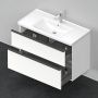 Тумба + раковина Duravit D-Neo DE012201818 100 см. Білий мат