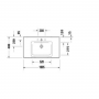 Тумба + раковина Duravit D-Neo DE012201818 100 см. Білий мат