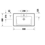 Тумба + раковина Duravit D-Neo DE012104949 80 см. Графіт матовий