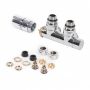 Набо вентелей для полотенцесушителя Terma Set Of Valves правый, хром WRZT5G2-CR