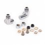 Набо вентелей для полотенцесушителя Terma Set Of Valves правый, хром WRZRC32-CR
