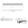 Душевой канал Aco ShowerDrain C 9010.88.23 (785 мм.)