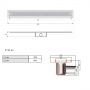Душовий канал Aco ShowerDrain C 9010.88.02 (785 мм.)