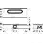 Внутренняя часть для каналов Hansgrohe Ubox 1000180