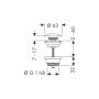 Hansgrohe Push Open 50100000 Донный клапан