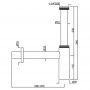 Jaquar ALD-CHR-769L250X190 Сифон для раковини