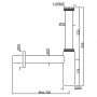 Jaquar ALD-CHR-769L300X190 Сифон для раковини