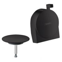 Зовнішня частина Hansgrohe Exafill S до сифона на ванну з наповненням, чорний матовий (58117670)