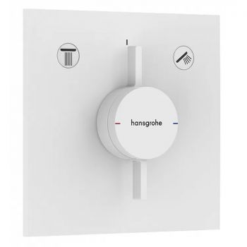 Смеситель скрытого монтажа Hansgrohe DuoTurn E на 2 функции, Matt White (75417700)