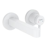 Змішувач для умивальника настінний Hansgrohe Finoris, білий матовий (76051700)