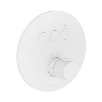 Термостат для душу Paffoni Compact box прихованого монтажу (3 функції), Bianco Opaco (CPT019BO)