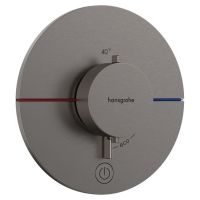 Термостат прихованого монтажу Hansgrohe ShowerSelect Comfort S HighFlow на 1 функцію, Brushed Black Chromе (15562340)