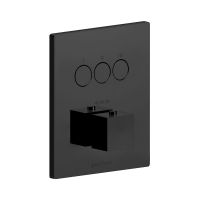 Термостат для душу (зовнішня частина) Paffoni Compact box прихованого монтажу (3 функції), чорний матовий (CPT 519NO)