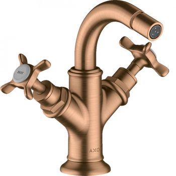 Смеситель для биде двухвентильный AXOR Montreux Cross, Brushed Bronze (16520140)
