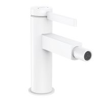 Змішувач для біде Hansgrohe Finoris з донним клапаном push-open, білий матовий (76200700)