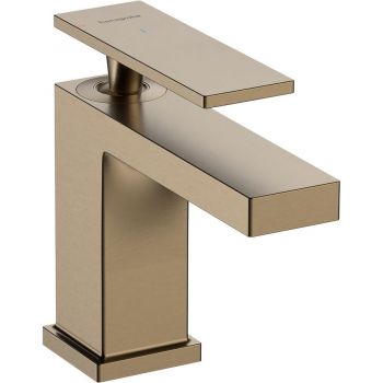 Змішувач для умивальника Hansgrohe Tecturis E 80 CoolStart без донного клапана, Brushed Bronze (73001140)