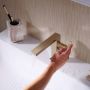Змішувач для умивальника Hansgrohe Tecturis E 240 Fine CoolStart, Brushed Bronze (73070140)