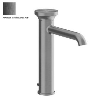 Змішувач для умивальника Gessi Origini середній, з донним клапаном, Black Metal Bruched PVD (66005707)