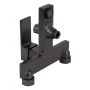 Смеситель для ванны Qtap Gemini (c душевым гарнитуром) QTGEM259GMB45684 Gunmetal Black PVD