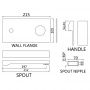 Jaquar Kubix-F KUB-CHR-35233FK Смеситель для раковины