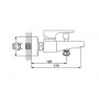 Newarc Aqua 941511W Смеситель для ванны