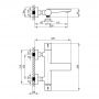 Смеситель для ванны Qtap Votice термостатический QVTC30T105GC Chrome