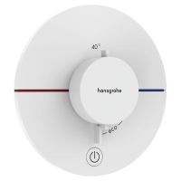 Термостат прихованого монтажу Hansgrohe ShowerSelect Comfort S HighFlow на 1 функцію, Matt White (15562700)