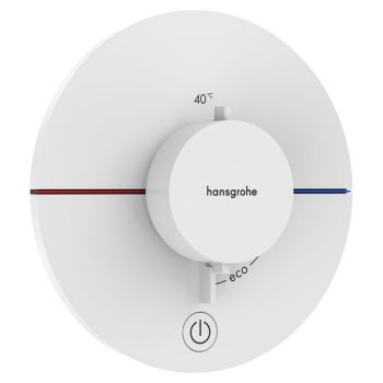 Термостат прихованого монтажу Hansgrohe ShowerSelect Comfort S HighFlow на 1 функцію, Matt White (15562700)