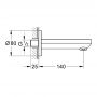 Излив для ванны Grohe 13255000 Baucosmopolitan