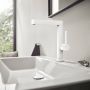 Смеситель для умывальника Hansgrohe Finoris 230 с поворотным носиком 2JET и д/к push-open, белый матовый (76060700)