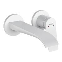 Змішувач для умивальника Hansgrohe Vivenis 195 зі стіни, Matt White (75050700)