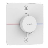 Термостат прихованого монтажу на 2 споживачі Hansgrohe ShowerSelect Comfort Q, білий матовий (15583700)