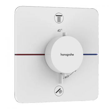 Термостат прихованого монтажу на 2 споживачі Hansgrohe ShowerSelect Comfort Q, білий матовий (15583700)