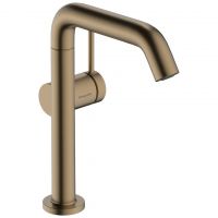 Змішувач для умивальника Hansgrohe Tecturis S 210 Fine CoolStart, поворотний вилив, Brushed Bronze (73360140)