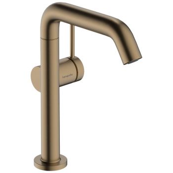 Смеситель для умывальника Hansgrohe Tecturis S 210 Fine CoolStart, поворотный излив, Brushed Bronze (73360140)