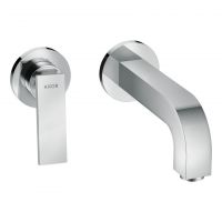 Смеситель для умывальника настенный AXOR Citterio 220 Lever, хром (39121000)