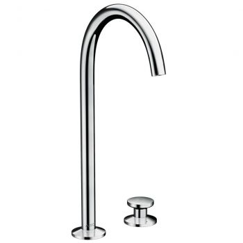 Смеситель для умывальника AXOR ONE Select 260 на 2 отверстия с донным клапаном push-open, хром (48060000)
