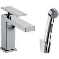 Змішувач для умивальника Hansgrohe Tecturis E 110 з гігієнічною лійкою, Chrome (73210000)