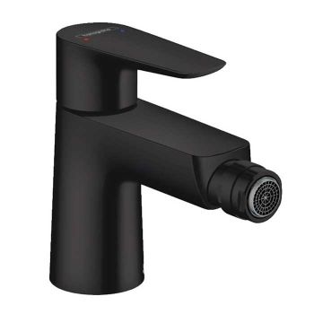 Смеситель для биде Hansgrohe Talis E с донным клапаном, черный матовый (71720670)