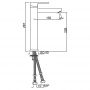 Jaquar Kubix-F KUB-CHR-35009NFB Смеситель для раковины